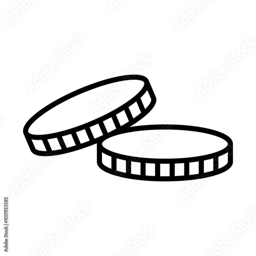 Coin line icon