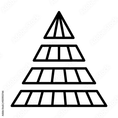 Pyramid line icon