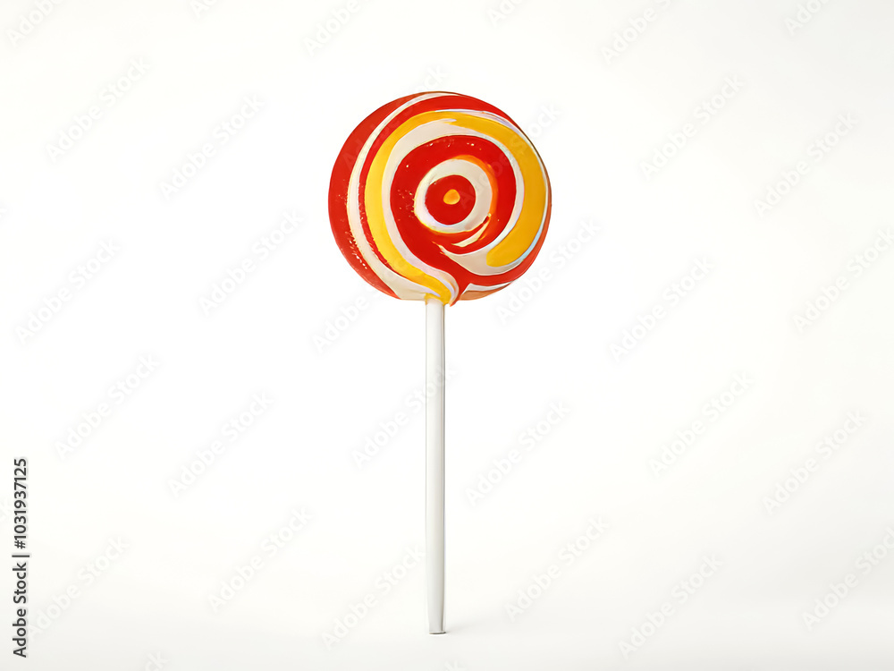 Studio photo of a lollipop on a white background Studio photo of a lollipop on a white background