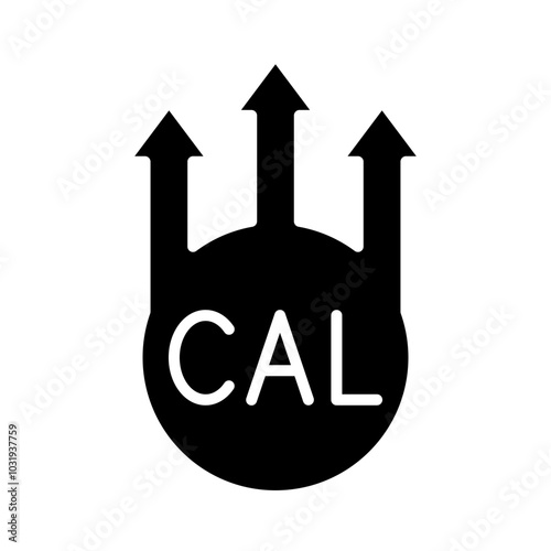 Calorie glyph icon