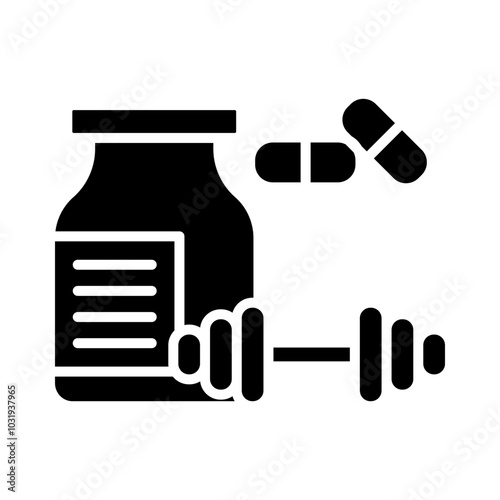 Sports Supplements glyph icon