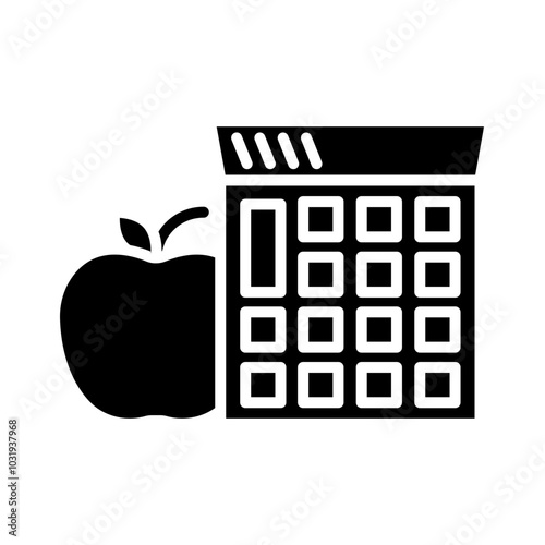Calorie Count glyph icon