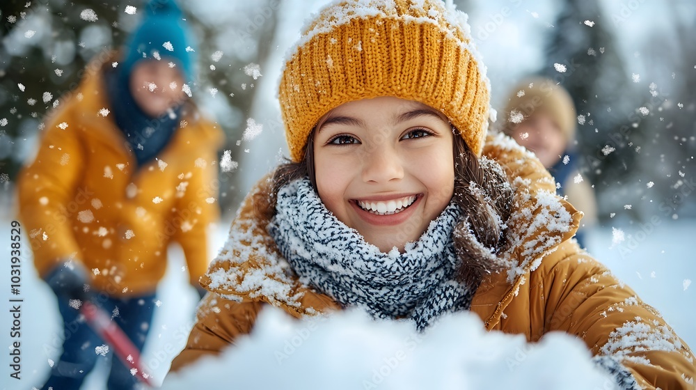 A person bundled up in a thick winter coat and scarf is diligently shoveling snow from a residential driveway during a cold snowy storm A person bundled up in a thick winter coat and scarf is diligently shoveling snow from a residential driveway during a cold snowy storm
