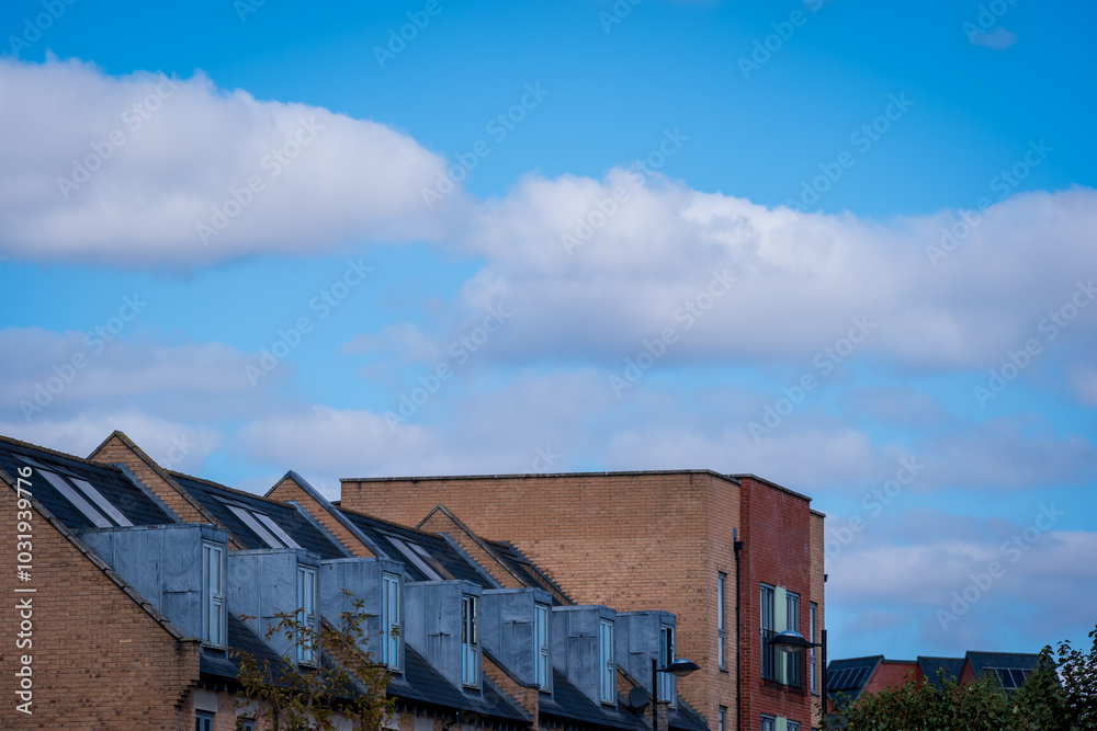 New build house development estate in england uk New build house development estate in england uk