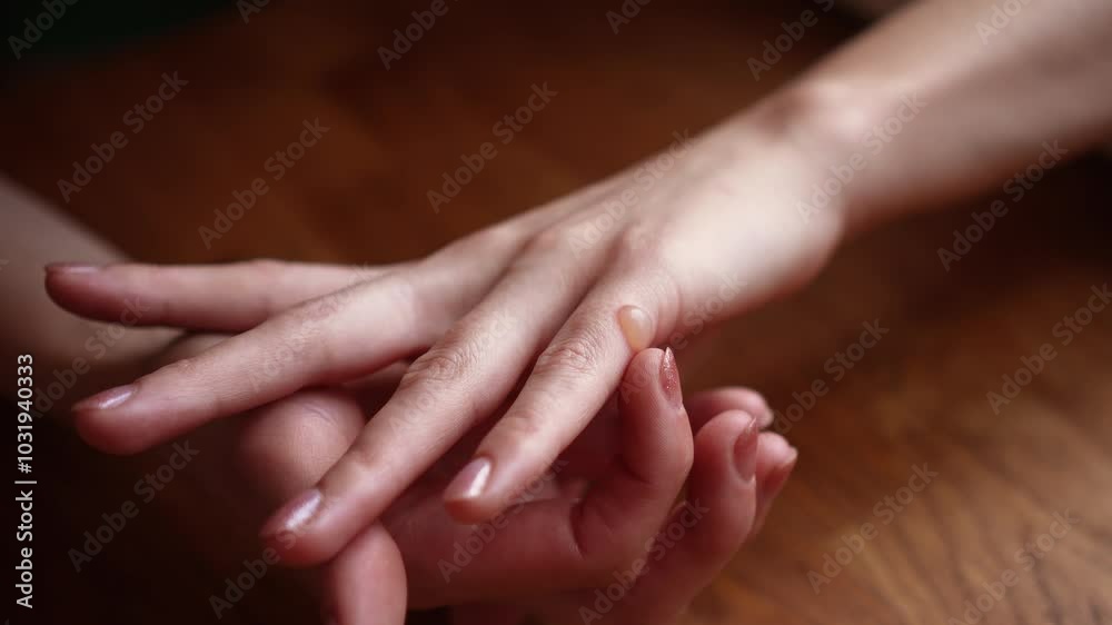 Damaged skin on pinky finger after touching hot object or open flame. Large blister on hand, with painful sensations Damaged skin on pinky finger after touching hot object or open flame. Large blister on hand, with painful sensations