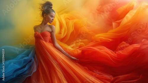 Wallpaper Mural Fashion Runway, vibrant colors, stylish attire, dynamic scenes, modern Torontodigital.ca