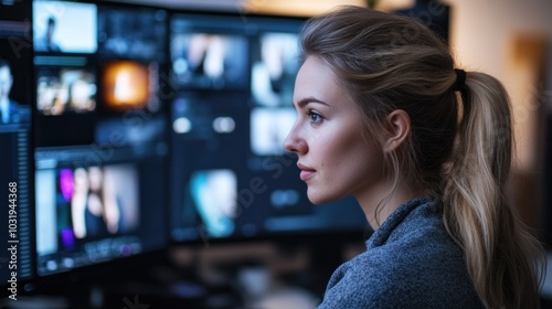 Free Download Female professionals in media discussing content creation and strategy, leading in the dynamic and fast-paced world of media and entertainment - GFXLoad