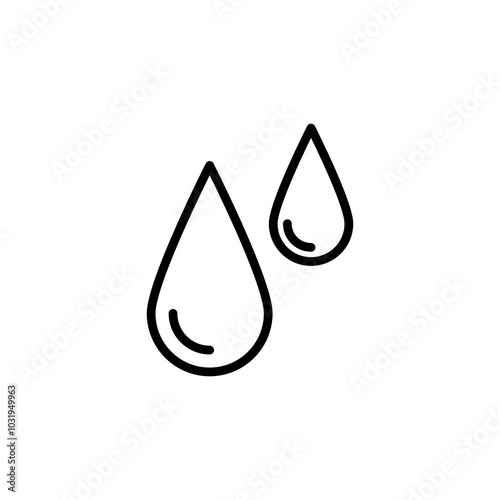Blood Drops icon vector. stock illustration