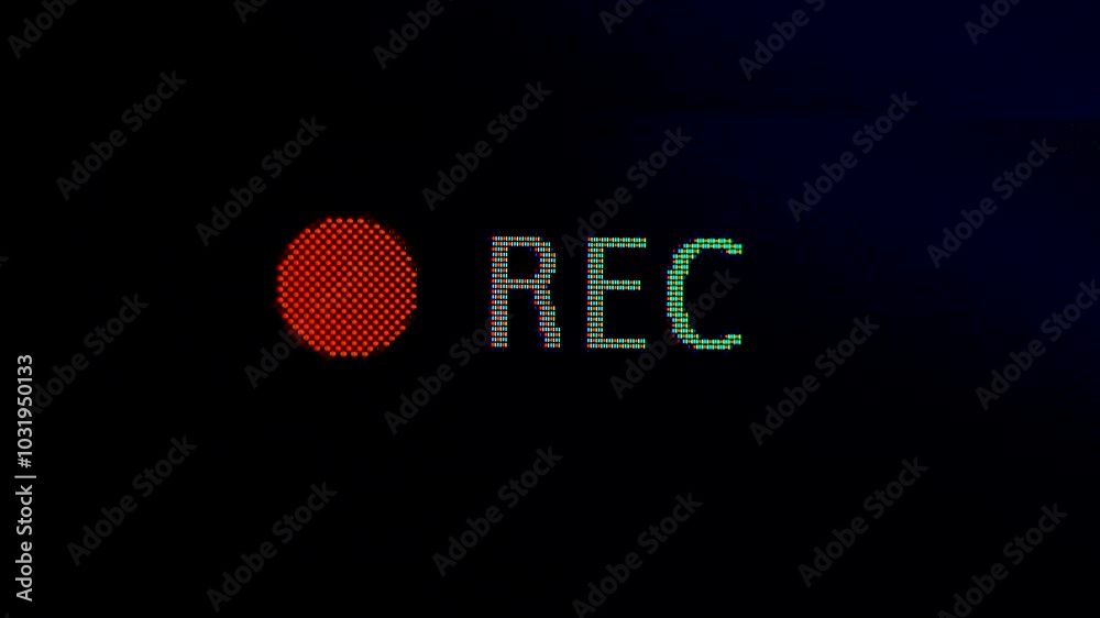 Camera recording screen overlay with alpha channel. Dslr camera frame viewfinder, screen of video recorder digital display with multiple settings and timer. 4K camcorder interface for video cameras