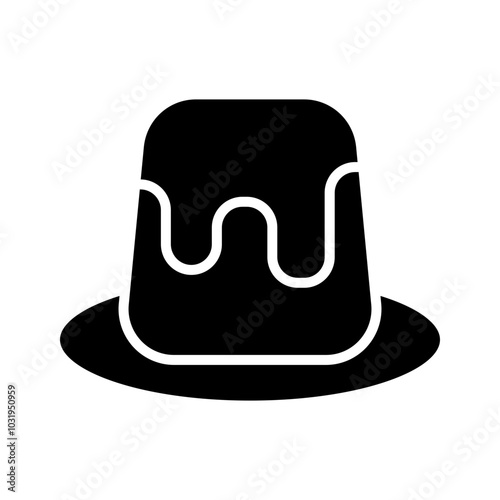 Pudding glyph icon