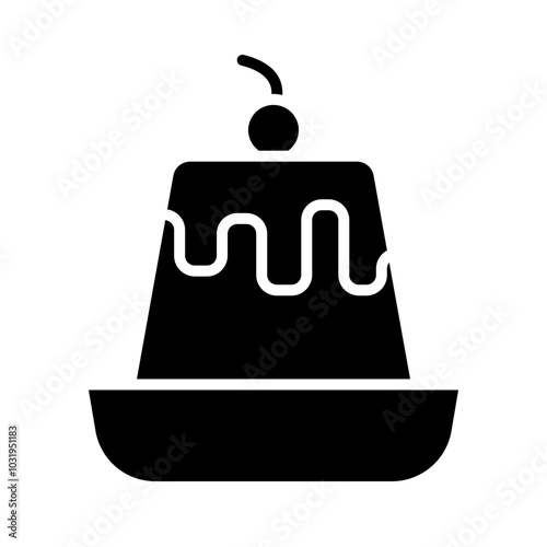 Custard glyph icon