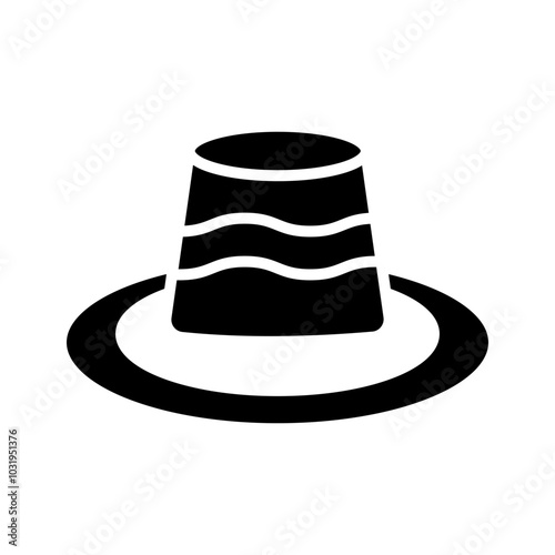 Flan glyph icon