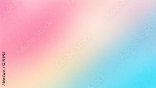 Colorful pastel gradient abstract background with noisy texture. Grainy bright color gradient abstract wallpaper design. Can be used for banner background, cover, poster or presentation template.