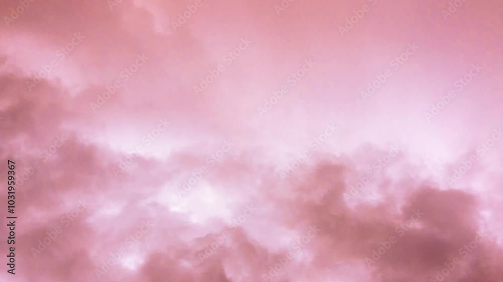 Niebla que se mueve lentamente en un entorno fantasmal. Fondo abstracto oscuro con colores rosados ​​espeluznantes y movimientos sinuosos.