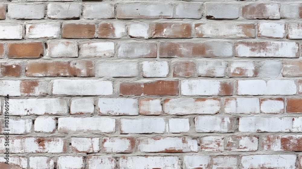 Rustic brick wall with white cement pattern for architectural design Rustic brick wall with white cement pattern for architectural design