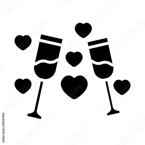 Wedding Party glyph icon