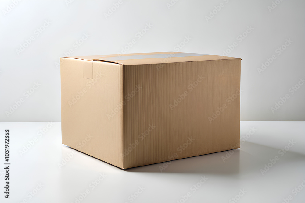 Carton Box Mockup on isolate white Carton Box Mockup on isolate white