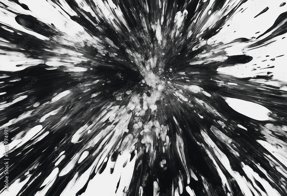 Abstract black in splash paint brush strokes stain grunge isolated on white background Japanese styl Abstract black in splash paint brush strokes stain grunge isolated on white background Japanese styl