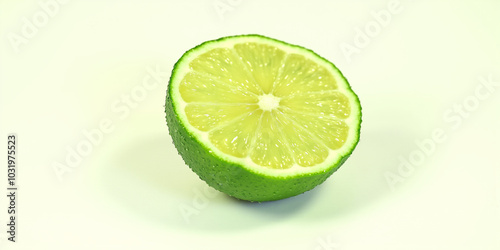 lime on white background