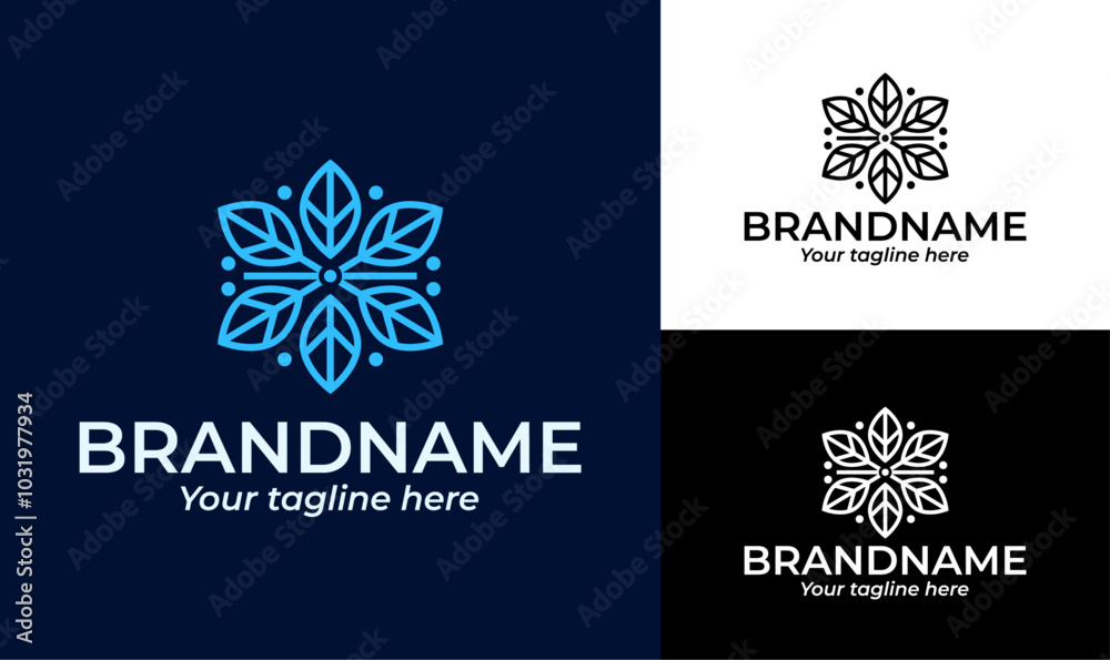 Modern Floral Logo for Event Planning, Wellness, and Beauty Brands Modern Floral Logo for Event Planning, Wellness, and Beauty Brands