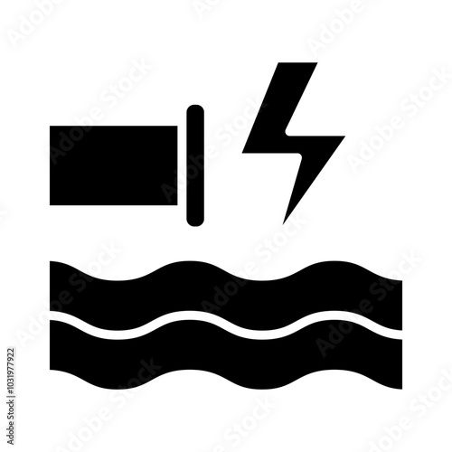 Current Flow glyph icon