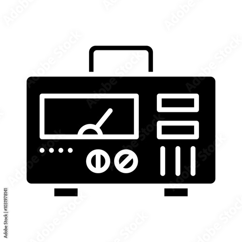 Voltage Regulator glyph icon