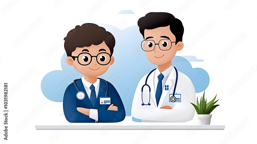 Healthcare Professional Carefully Explaining Detailed Health Checkup Results and Findings to Patient during Medical Consultation Healthcare Professional Carefully Explaining Detailed Health Checkup Results and Findings to Patient during Medical Consultation