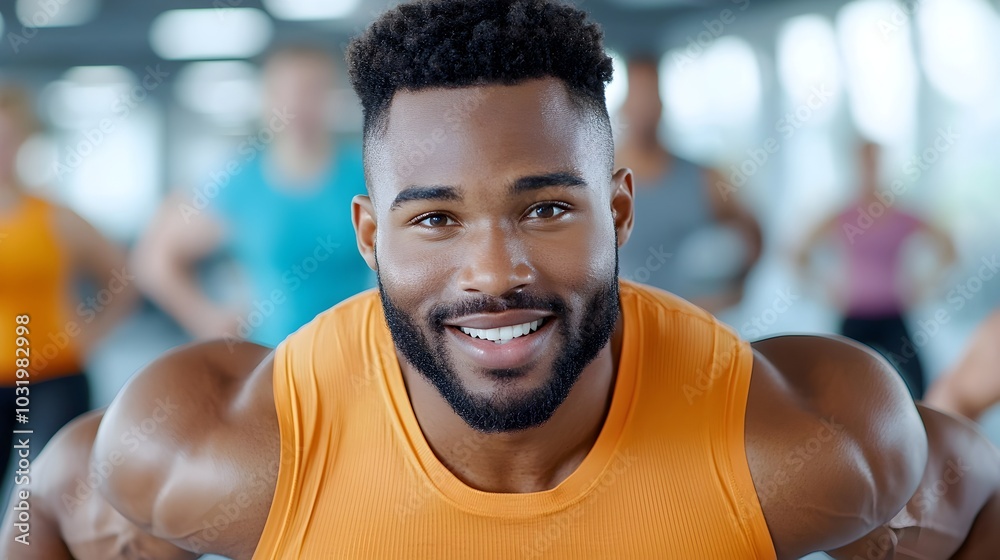 A Muscular Man Engaging in a Home Strength Training Workout Using Resistance Bands to Improve His Physique Fitness and Overall Wellbeing A Muscular Man Engaging in a Home Strength Training Workout Using Resistance Bands to Improve His Physique Fitness and Overall Wellbeing