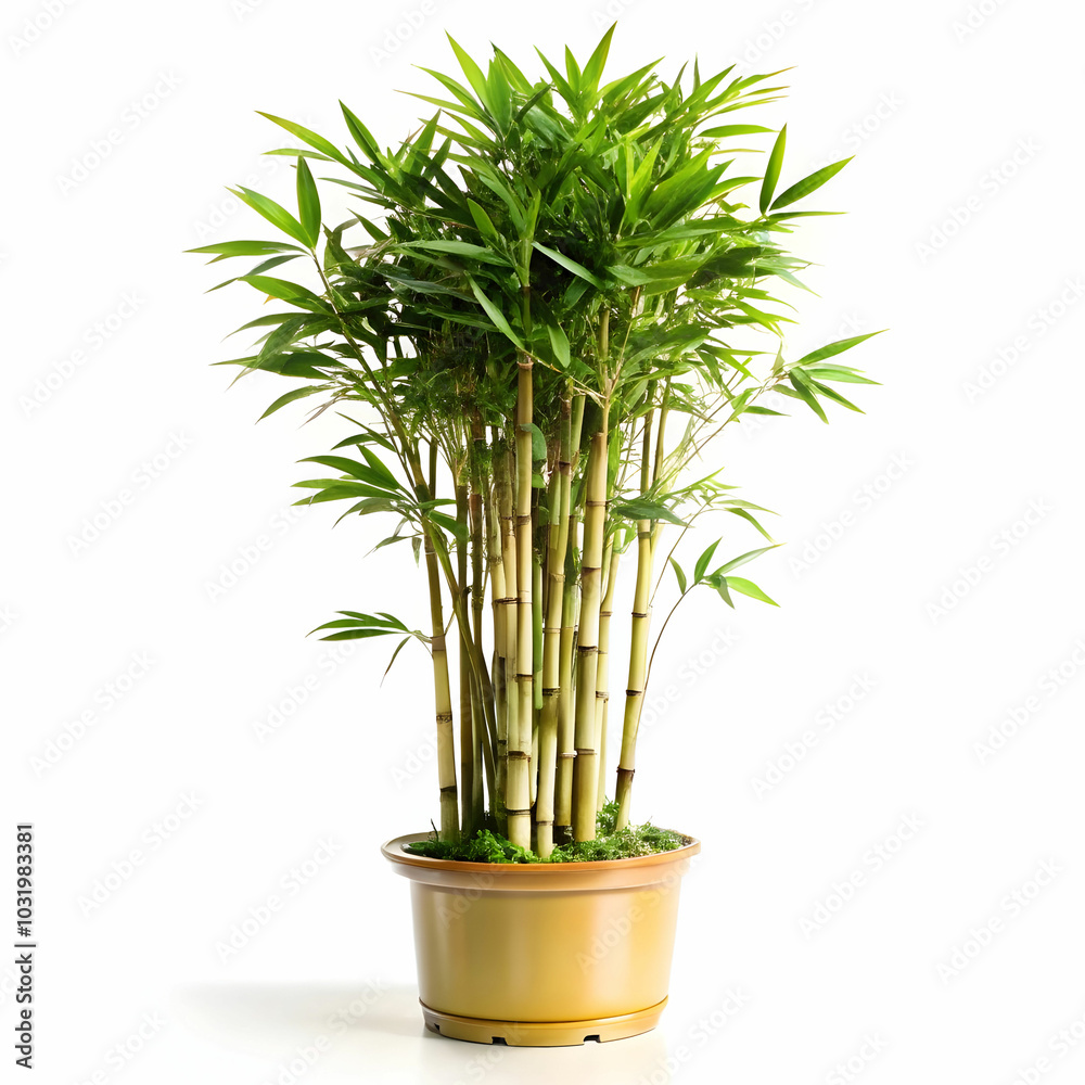 bamboo plant on white background bamboo plant on white background