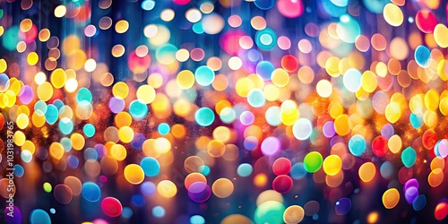 Vertical Video Abstract Bokeh Background Animation with Flickering Colorful Light Spheres for Seamless Loop Motion Graphics