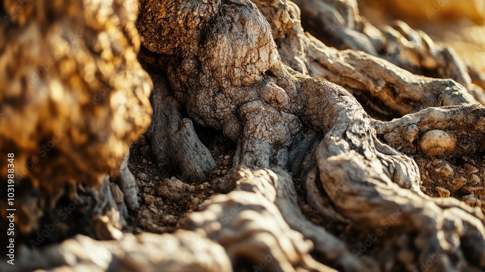 Textured Roots of an Ancient Tree in Natural Light Textured Roots of an Ancient Tree in Natural Light