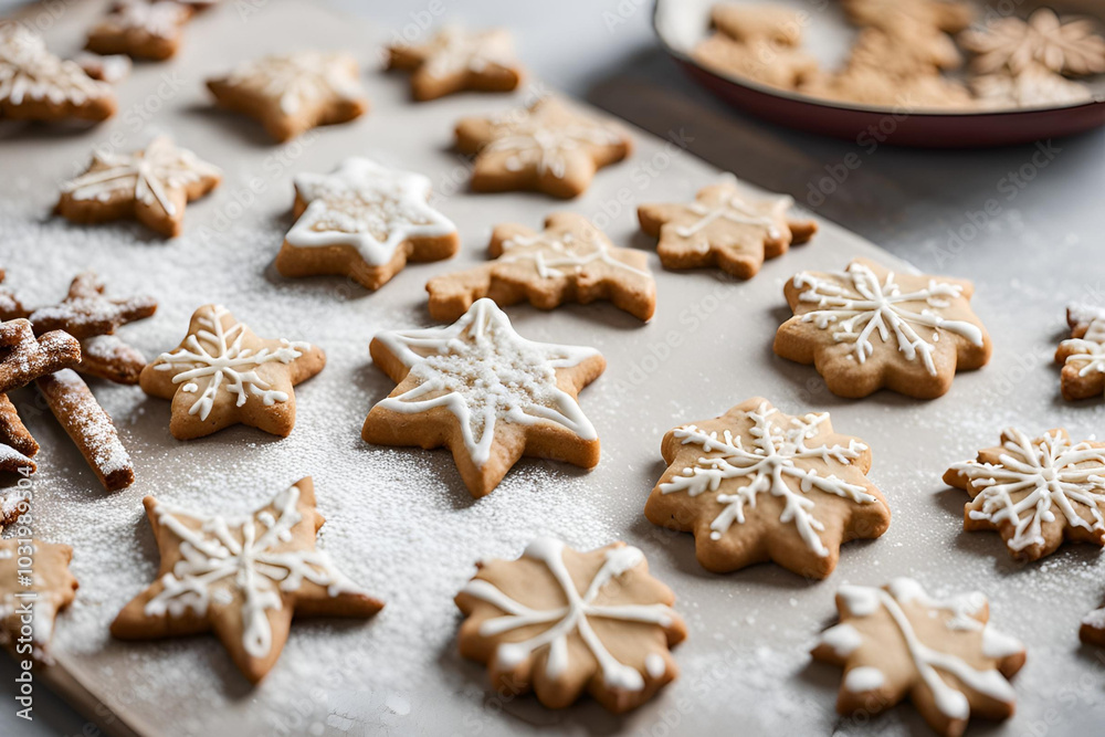 Fototapeta premium christmas gingerbread cookies