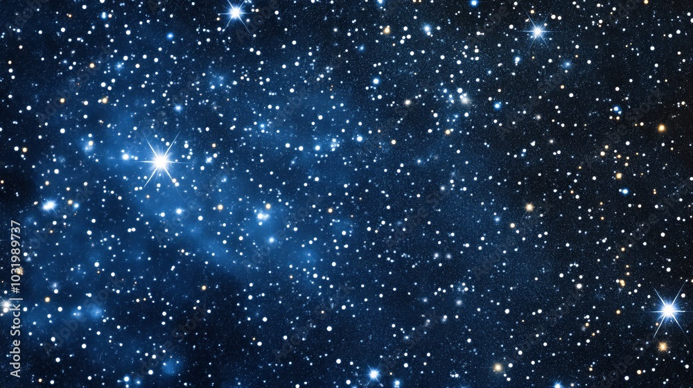 Obraz premium Enchanting Celestial Tapestry: A Captivating Night Sky Filled with Twinkling Stars