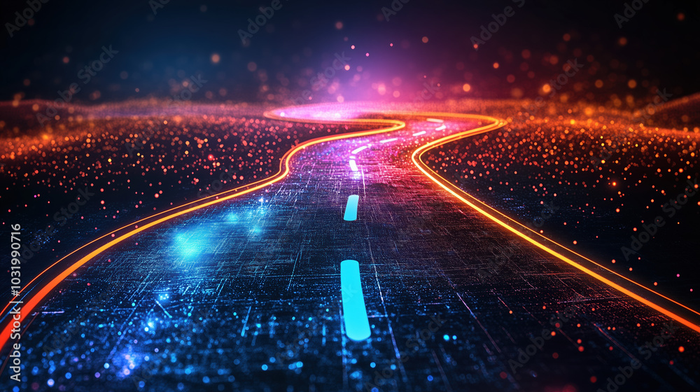 High-Tech Tourist Roadmap Vector Illustration with AI Hologram Demonstrating Interactive Learning for Travelers High-Tech Tourist Roadmap Vector Illustration with AI Hologram Demonstrating Interactive Learning for Travelers