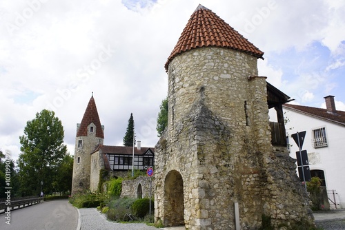 O Maderturm é a única torre remanescente do antigo complexo do castelo de Abensberg, que originalmente consistia em 32 torres redondas e 8 torres de canto. Baviera, Alemanha. photo