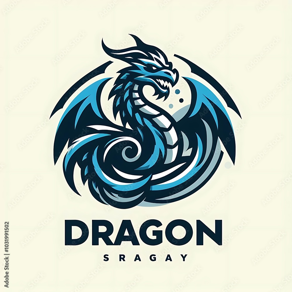 Fototapeta premium Dragon Logo Design