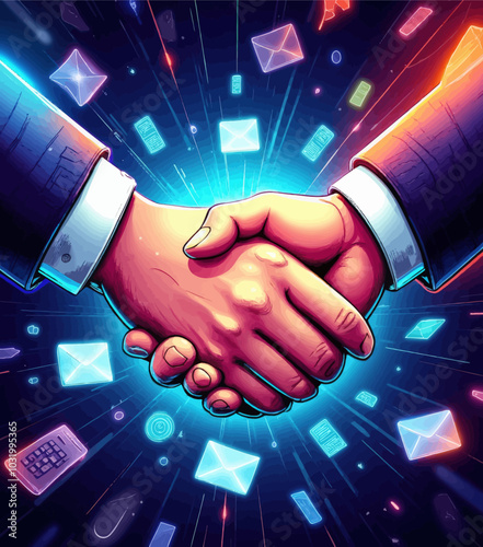 Handshake and digital messages 
