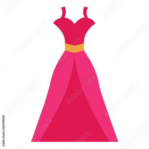 Colorful Ladies Dress Vector Design. photo