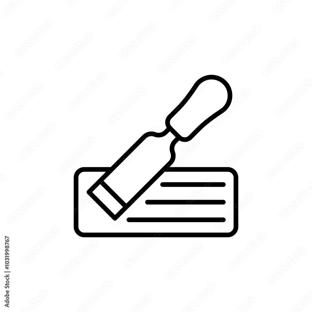 Chisel outline icons, minimalist vector illustration ,simple transparent graphic element .Isolated on white background Chisel outline icons, minimalist vector illustration ,simple transparent graphic element .Isolated on white background