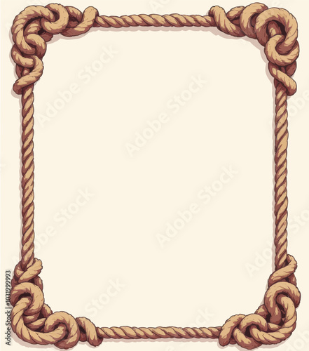 Rope Frame with Knots 
