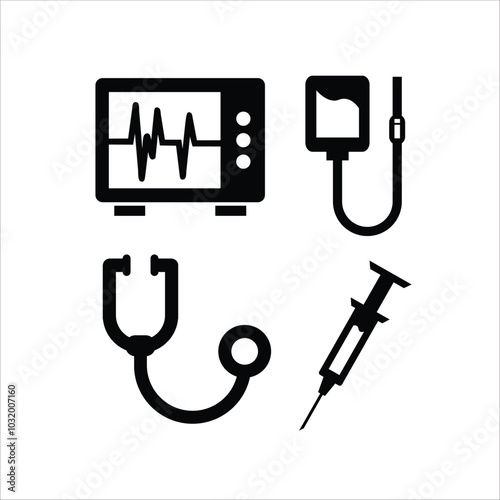 hospital equipment icon, suitable for icons, medicalhealth vector icon illustration