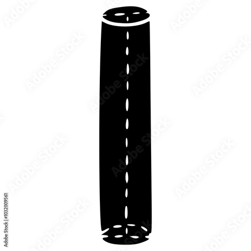 tube or cylinder geometric math shape doodle glyph icon