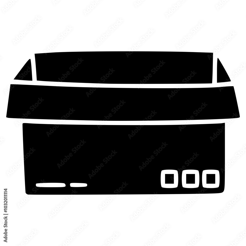 open cardboard box doodle glyph icon open cardboard box doodle glyph icon