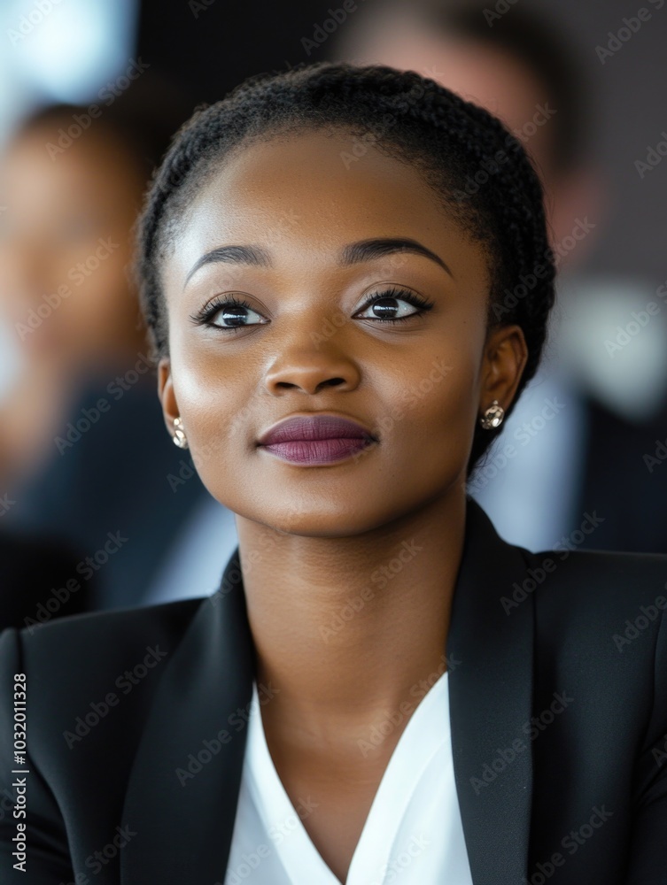 Professional African-American Woman in Business Attire