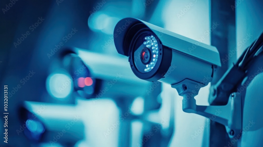 Security camera system with CCTV technology: Continuous video monitoring and real-time footage recording for businesses Security camera system with CCTV technology: Continuous video monitoring and real-time footage recording for businesses