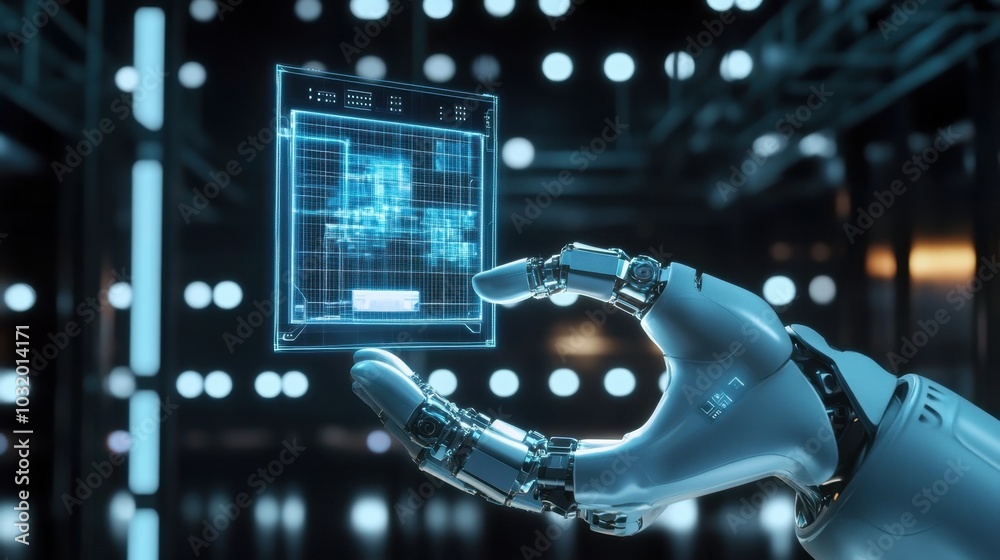 Fototapeta premium Intelligent factory and Industry 4.0 management.
