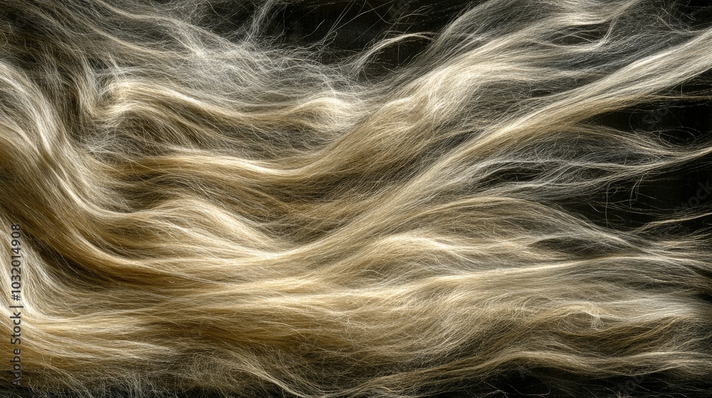 Flowing Strands of Golden Hair in the Wind Flowing Strands of Golden Hair in the Wind