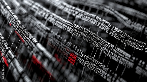 Abstract table tennis nets morph into barcodelike structures revealing odds photo