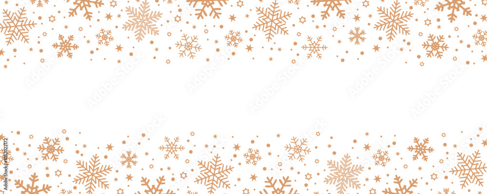 christmas banner with snowflake border isolated vector illustration christmas banner with snowflake border isolated vector illustration
