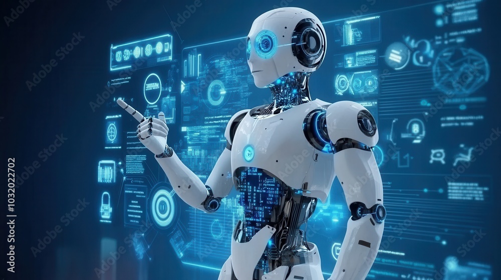 Fototapeta premium Intelligent factory and Industry 4.0 management.